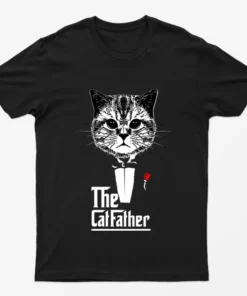 Black The Cat Father T-Shirt
