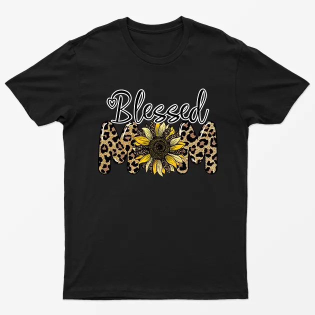 Black Blessed Mom T-Shirt