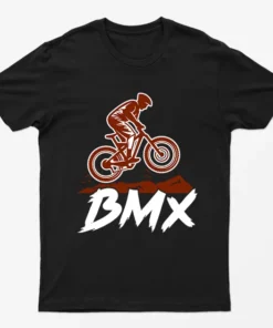 Black Bmx Bicycle Graphic T-Shirt