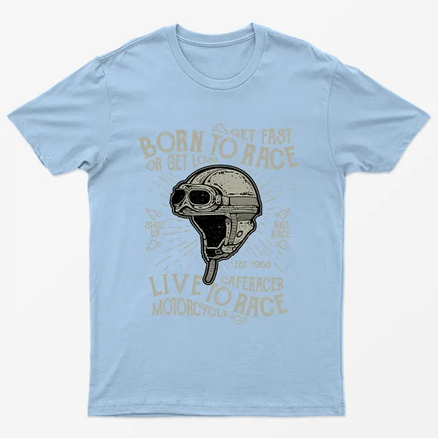 Born To Race Motorcycle Graphic T-Shirt