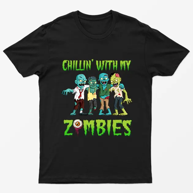 Black Call In With My Zombie T-Shirt