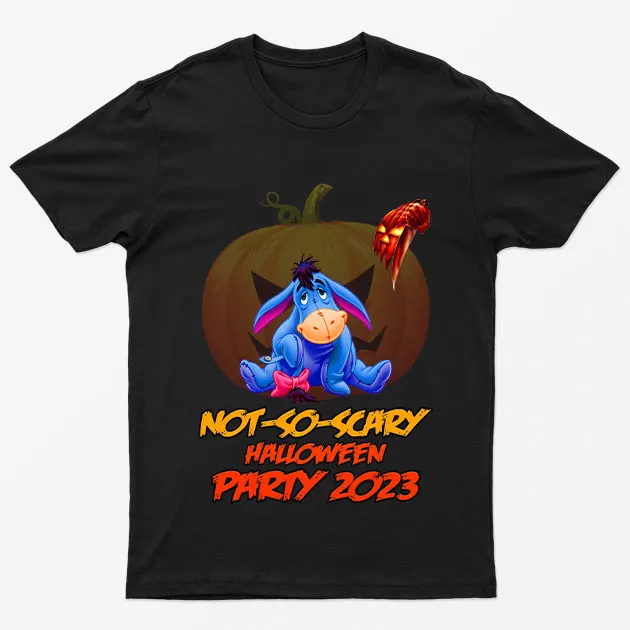 Black Cartoon Halloween Funhouse T-Shirt