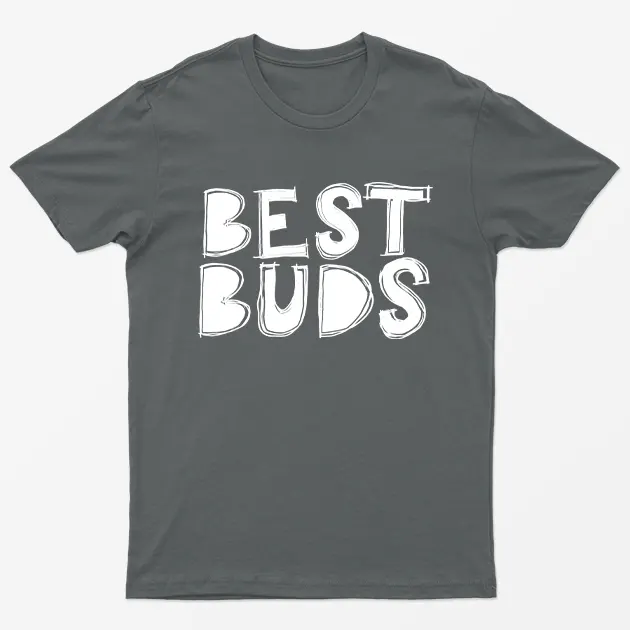 Charcoal Best Buds T-Shirt