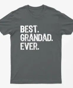 Charcoal Best Grandad Ever Graphic T-Shirt
