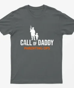 Charcoal Call of Daddy Parenting Ops T-Shirt