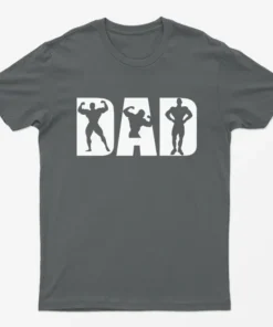 Charcoal Dad Bodybuilder T-Shirt