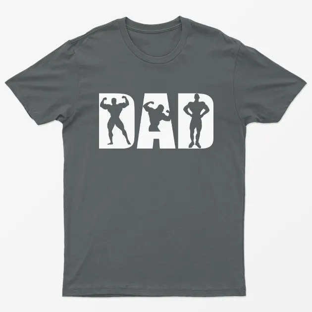 Charcoal Dad Bodybuilder T-Shirt
