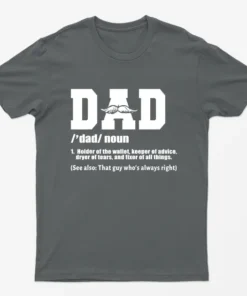 Charcoal Dad Noun T-Shirt