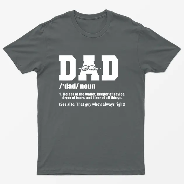 Charcoal Dad Noun T-Shirt
