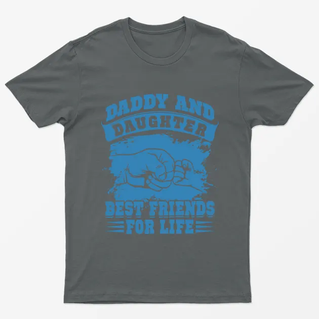 Charcoal Daddy and Daughter Best Friends for Life T-Shirt