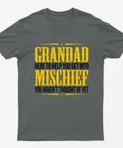 Charcoal Grandad here to Help you T-Shirt