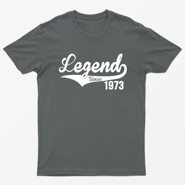 Charcoal Legend Since 1973 T-Shirt