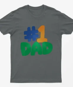 Charcoal No 1 Dad T-Shirt