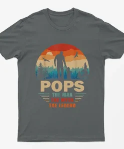 Charcoal Pops The Man The Myth The Legend Graphic T-Shirt