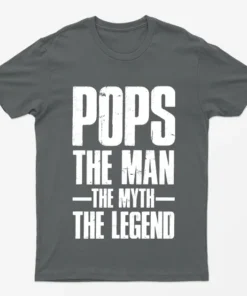 Charcoal Pops the Man the Myth the Legend T-Shirt