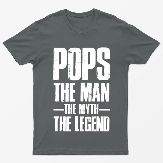 Charcoal Pops the Man the Myth the Legend T-Shirt