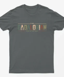 Charcoal The Dadalorian This is the way T-Shirt