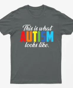 Charcoal This is What Autism Looks Like T-Shirt