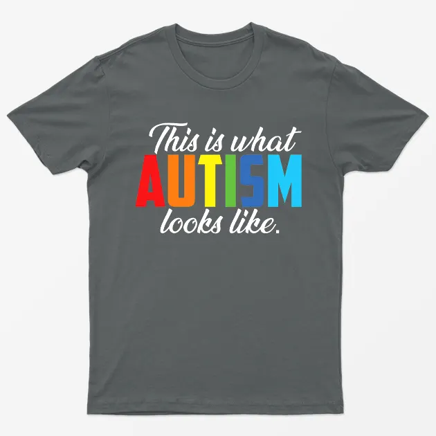 Charcoal This is What Autism Looks Like T-Shirt