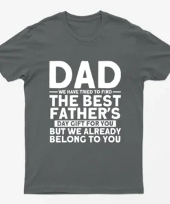 Charcoal We Tried to Find Best Fathers Day Gift T-Shirt