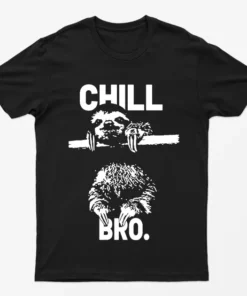 Black Chill Bro Sloth T-Shirt