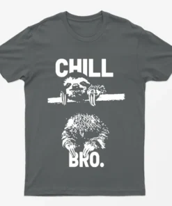 Charcoal Chill Bro Sloth T-Shirt