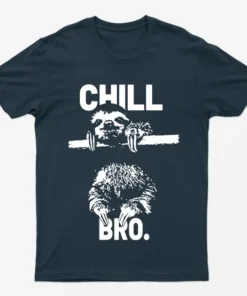 Navy Blue Chill Bro Sloth T-Shirt