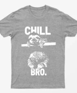 Sport Grey Chill Bro Sloth T-Shirt