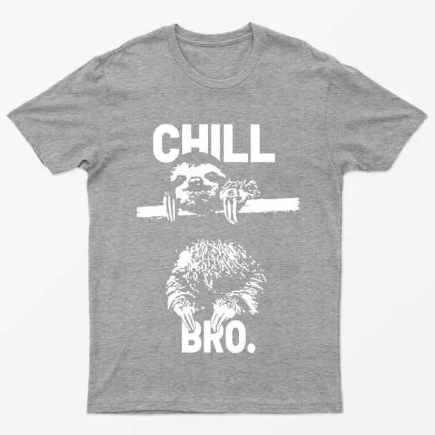 Sport Grey Chill Bro Sloth T-Shirt
