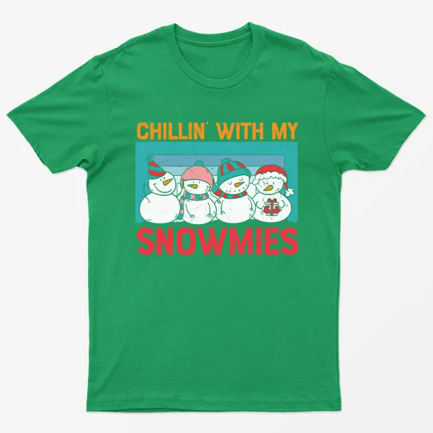 Irish Green Chillin With My Snowmies T-Shirt