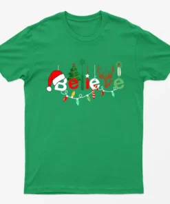 Irish Green Christmas Believe T-Shirt