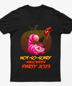 Black Classic Cartoons Halloween Party T-Shirt