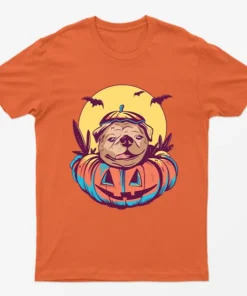 Orange Cute Pumpkin Dog T-Shirt