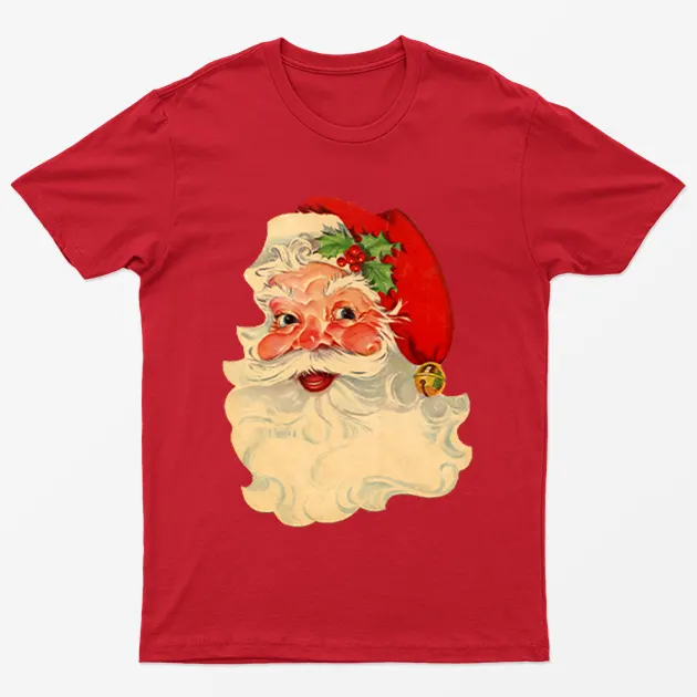 Red Cute Vintage Santa Claus T-Shirt