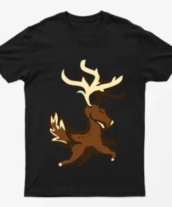 Black Deer Animal Pun T-Shirt