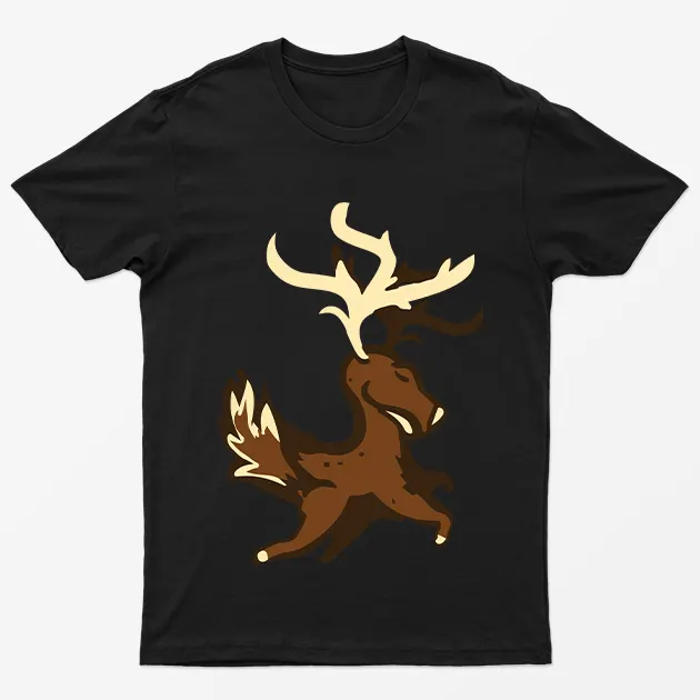 Black Deer Animal Pun T-Shirt