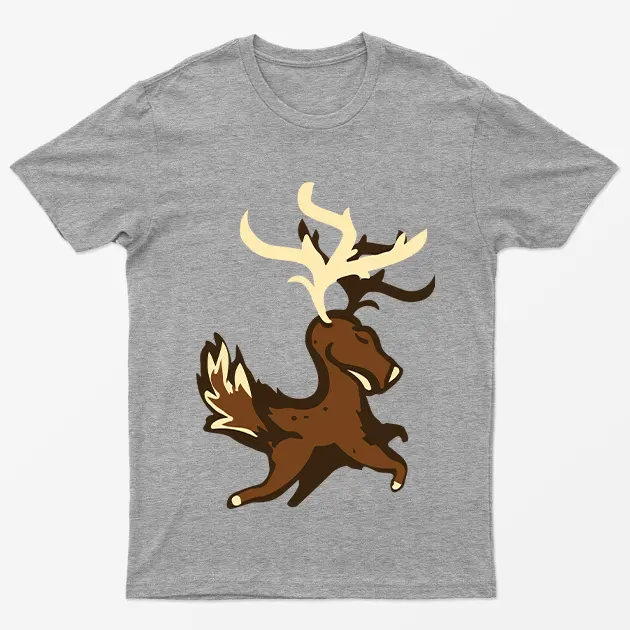 Sport Grey Deer Animal Pun T-Shirt