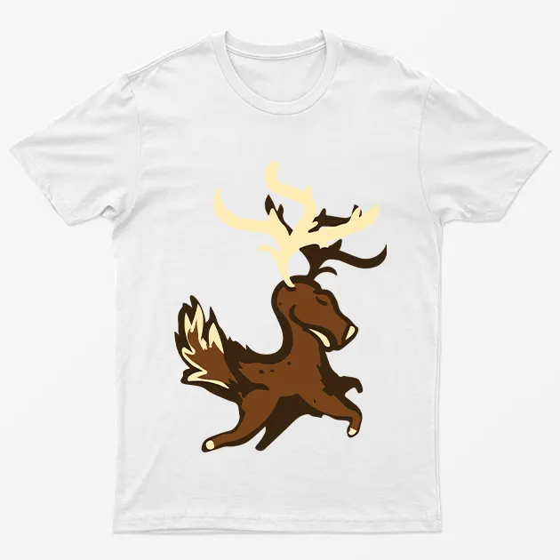 White Deer Animal Pun T-Shirt