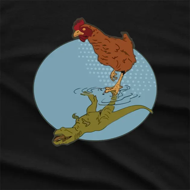 Dino Hen Funny Pun T-Shirt