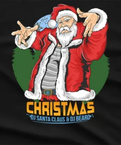 Dj Santa Claus & Dj Beard Christmas T-Shirt