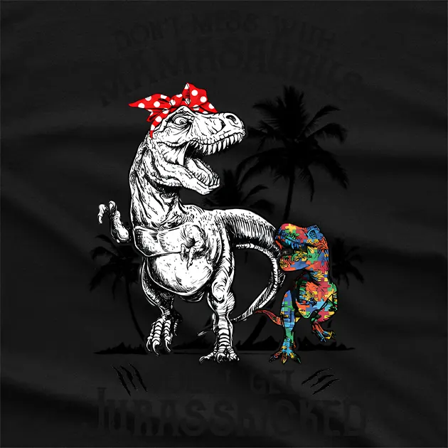 Dont Mess With Dinosaur Graphic T-Shirt