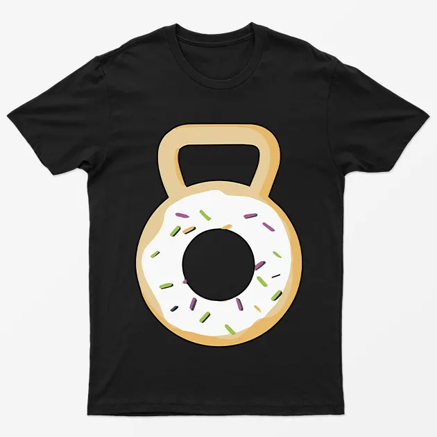 Donut Dumbell Gym T-Shirt