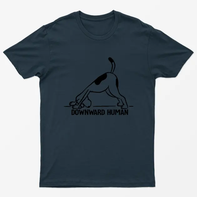 Downward Human Gym Dog T-Shirt