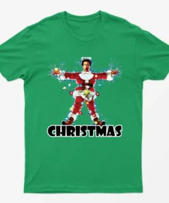 Irish Green Electrocuted Christmas Vacation T-Shirt