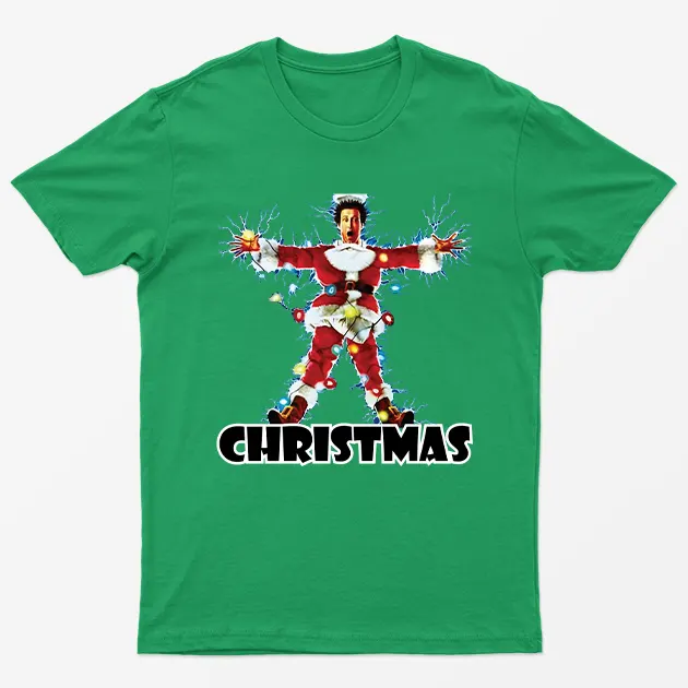 Irish Green Electrocuted Christmas Vacation T-Shirt