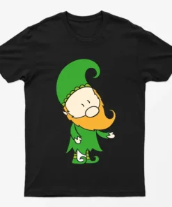 Black Elf Santa Claus T-Shirt