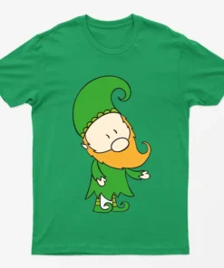 Irish Green Elf Santa Claus T-Shirt