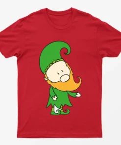 Red Elf Santa Claus T-Shirt