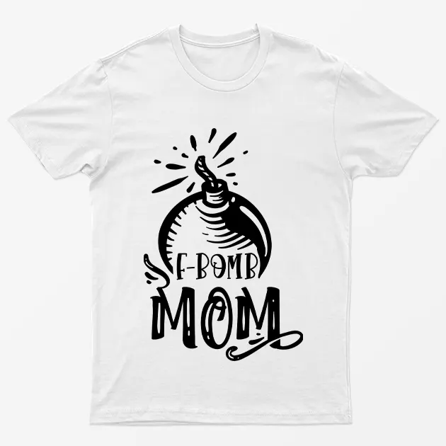 White F Bomb Mom T-Shirt