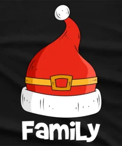 Family White Santa Hat T-Shirt